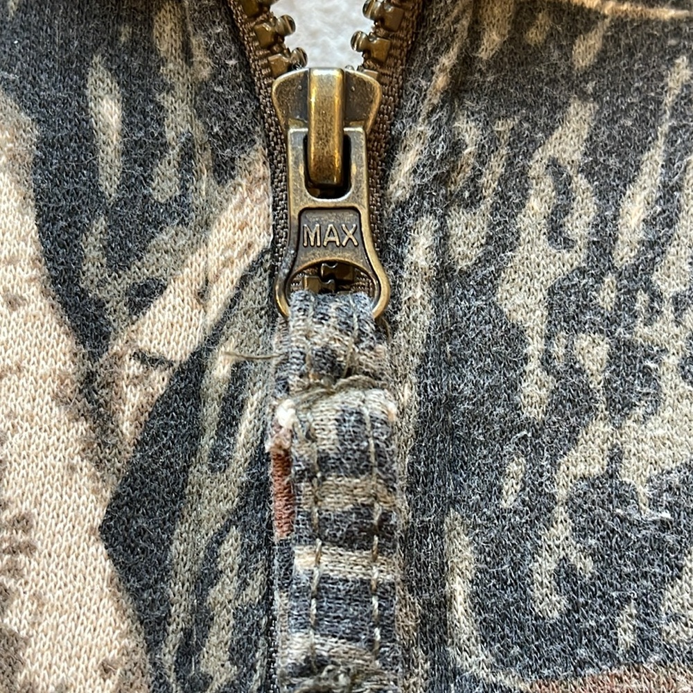 Vintage 90s Old Mill Real Tree Camo Zip Up Hoodie - Picture 6 of 7